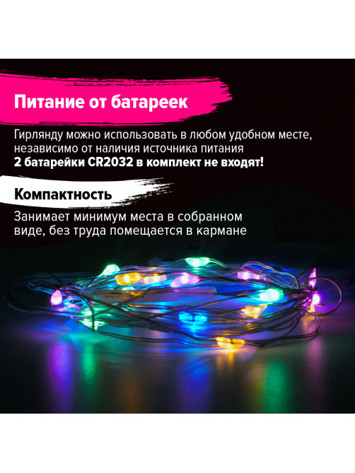 Электрогирлянда-нить комнатная 
