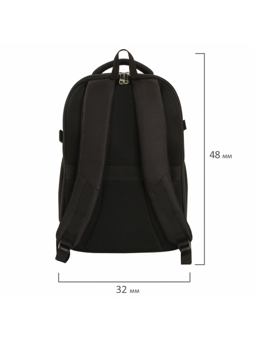 Рюкзак BRAUBERG FUNCTIONAL с отделением для ноутбука, 2 отделения, крепление на чемодан, 