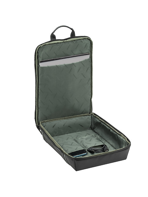 Рюкзак HEIKKI HIGH TECH (ХЕЙКИ) с отделением для ноутбука, черный, 43x28x12 см, 272589