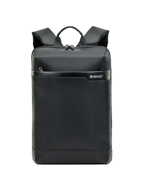 Рюкзак HEIKKI HIGH TECH (ХЕЙКИ) с отделением для ноутбука, черный, 43x28x12 см, 272589