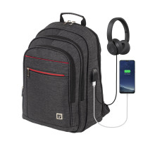 Рюкзак BRAUBERG FUNCTIONAL с отделением для ноутбука, 3 отделения, USB-порт, 