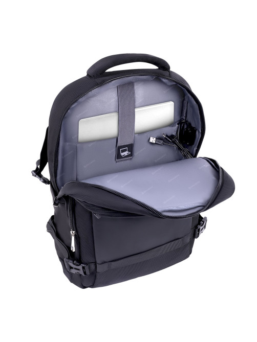 Рюкзак BRAUBERG FUNCTIONAL с отделением для ноутбука, 2 отделения, USB-порт, Solid, 46х31х15 см, 272575