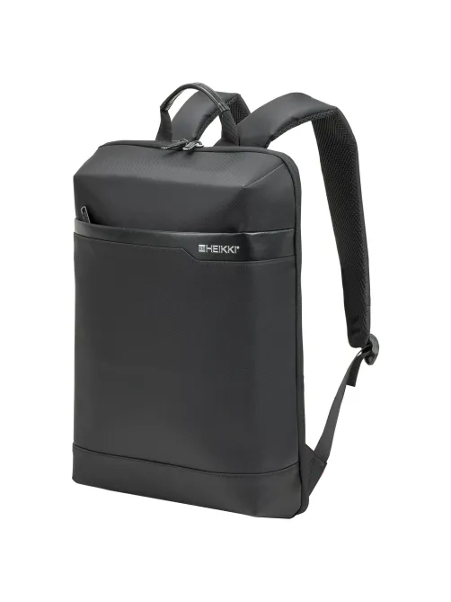 Рюкзак HEIKKI HIGH TECH (ХЕЙКИ) с отделением для ноутбука, черный, 43x28x12 см, 272589
