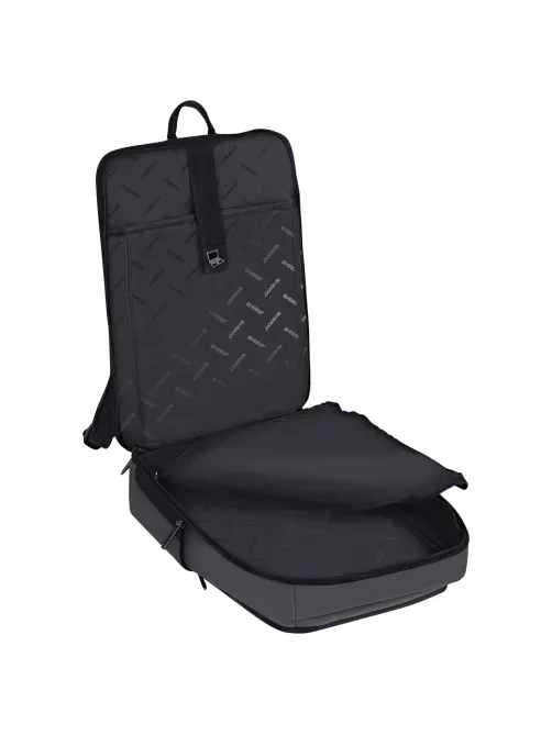 Рюкзак HEIKKI ELECT (ХЕЙКИ) универсальный, отделение для ноутбука, USB-порт, серый, 44х30х16 см, 273863