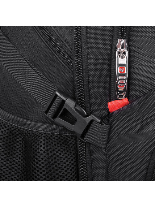Рюкзак GERMANIUM UPGRADE Max, 3 отделения, отделение для ноутбука, USB-порт, UP-5, черный, 49х34х24 см, 271669