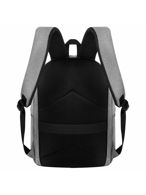 Рюкзак HEIKKI ACTIVE (ХЕЙКИ) универсальный, отделение для ноутбука, USB-порт, серый, 44х31х14 см, 272561