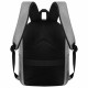 Рюкзак HEIKKI ACTIVE (ХЕЙКИ) универсальный, отделение для ноутбука, USB-порт, серый, 44х31х14 см, 272561