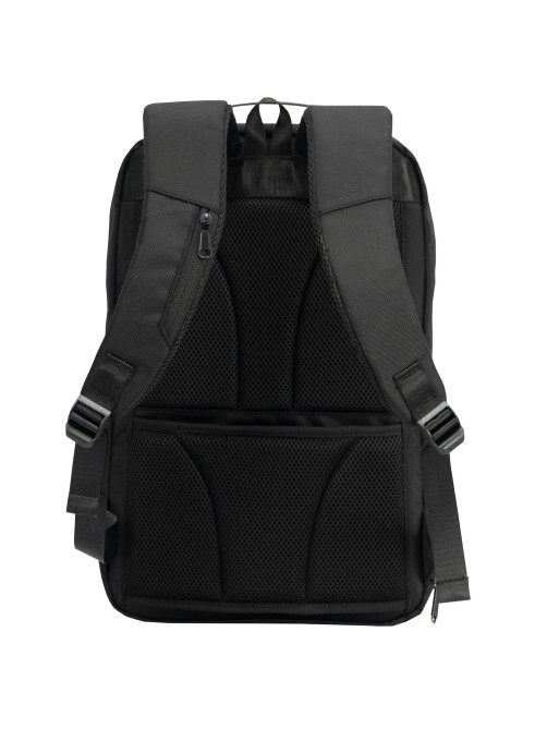 Рюкзак HEIKKI HIGH TECH (ХЕЙКИ) с отделением для ноутбука, USB-порт, черный, 46x30x10 см, 272588
