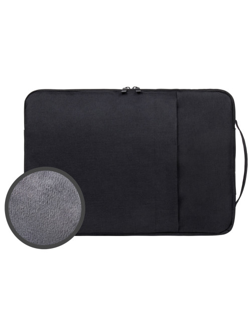 Чехол для ноутбука HEIKKI OPTION 13-14'' (ХЕЙКИ), с ручкой и карманом, черный, 35,5х24х2,5 см, 272599