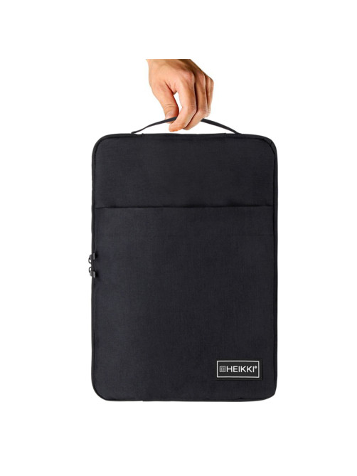 Чехол для ноутбука HEIKKI OPTION 13-14'' (ХЕЙКИ), с ручкой и карманом, черный, 35,5х24х2,5 см, 272599