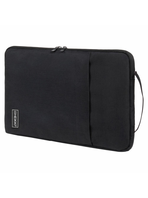 Чехол для ноутбука HEIKKI OPTION MAX 15,6'' (ХЕЙКИ), с ручкой и карманом, черный, 39х27х3 см, 272602