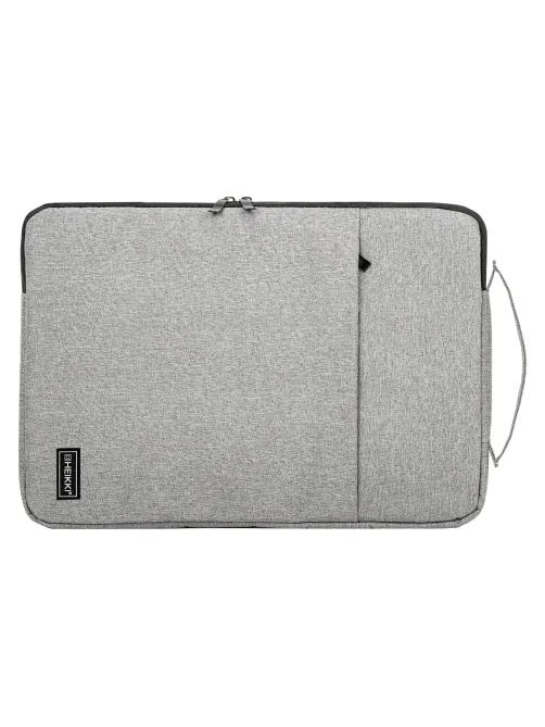 Чехол для ноутбука HEIKKI OPTION 13-14'' (ХЕЙКИ), с ручкой и карманом, серый, 35,5х24х2,5 см, 272600