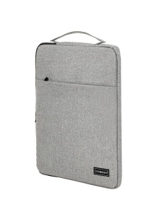 Чехол для ноутбука HEIKKI OPTION 13-14'' (ХЕЙКИ), с ручкой и карманом, серый, 35,5х24х2,5 см, 272600