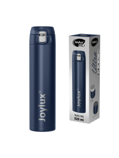 Термокружка 520 мл JOYLUX (ДЖОЙЛЮКС) ULTRA BLUE, нержавеющая сталь SUS304, синий матовый, 700278