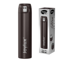 Термокружка 520 мл JOYLUX (ДЖОЙЛЮКС) ULTRA BROWN, нержавеющая сталь SUS304, коричневый матовый, 700279
