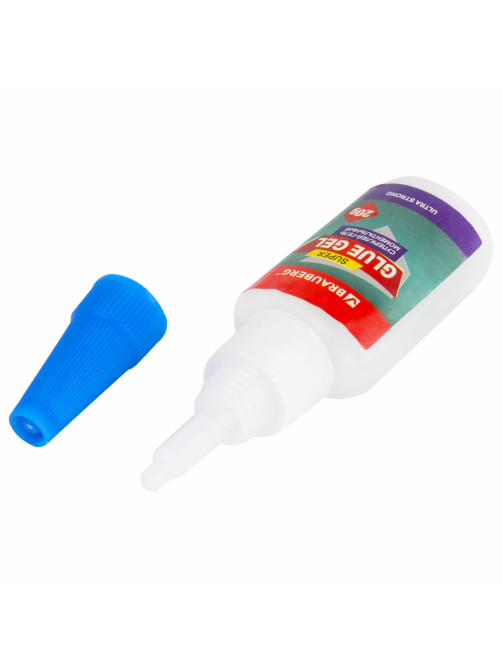 Клей-Гель моментальный ультрапрочный суперклей BRAUBERG EXTRA, 20 г, МАКСИМАЛЬНЫЙ ОБЪЕМ, 608102
