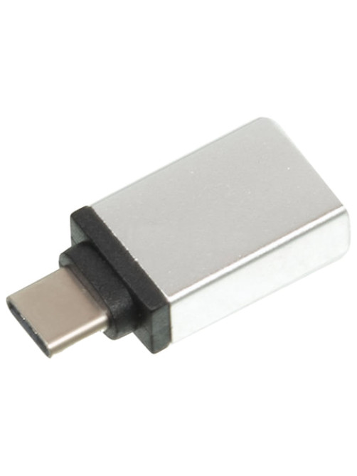 Переходник USB-TypeC RED LINE, F-M, для подключения портативных устройств, OTG, серый, УТ000012622