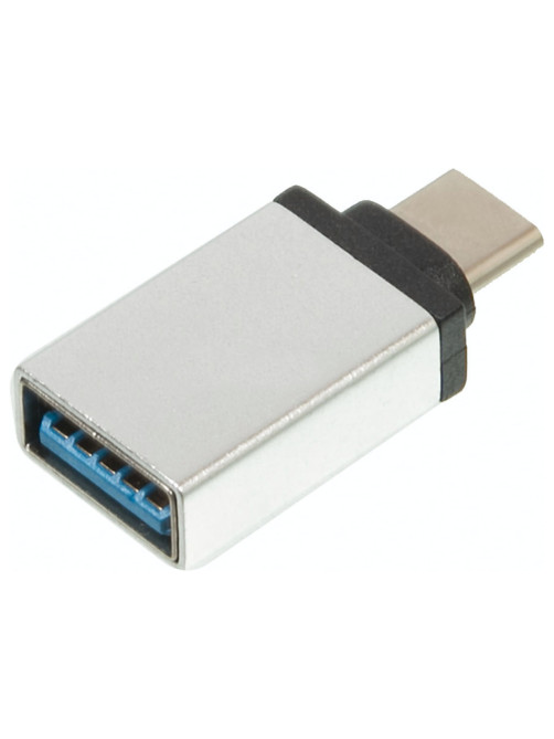Переходник USB-TypeC RED LINE, F-M, для подключения портативных устройств, OTG, серый, УТ000012622