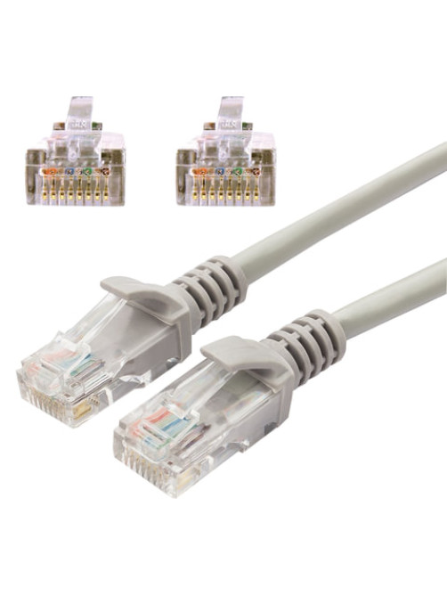 Кабель (патч-корд) UTP 5Е категория, RJ-45, 10 м, CABLEXPERT, для подключения по локальной сети LAN, PP12-10M