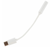 Переходник для наушников с Type-C на AUX (MINI JACK 3.5 мм), MB mObility, белый, УТ000025651