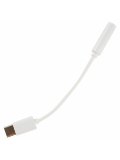 Переходник для наушников с Type-C на AUX (MINI JACK 3.5 мм), MB mObility, белый, УТ000025651
