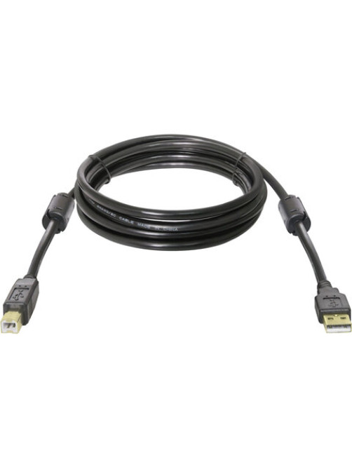 Кабель USB 2.0 AM-BM, 3 м, DEFENDER, 2 фильтра, для подключения принтеров, МФУ и периферии, 87431