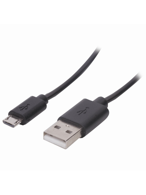 Кабель USB 2.0 – micro USB, 1 м, SONNEN, медь, для передачи данных и зарядки, черный, 513115