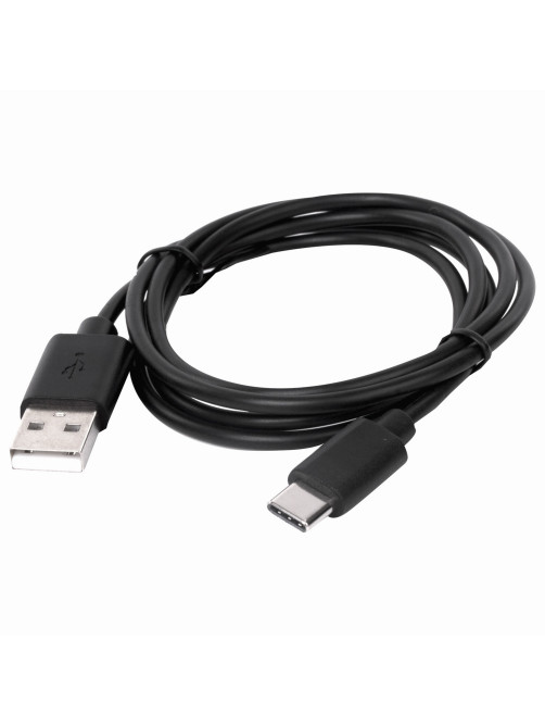 Кабель USB 2.0 – Type-C, 1 м, SONNEN, медь, для передачи данных и зарядки, черный, 513117