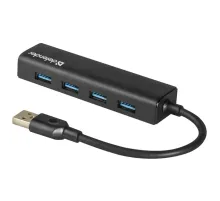 Хаб USB 3.0, 4 порта, черный, DEFENDER QUADRO EXPRESS, 83204