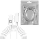 Кабель USB Type-C-Type-C, 30 Вт, белый, 2 м, DEFENDER F182, 87537