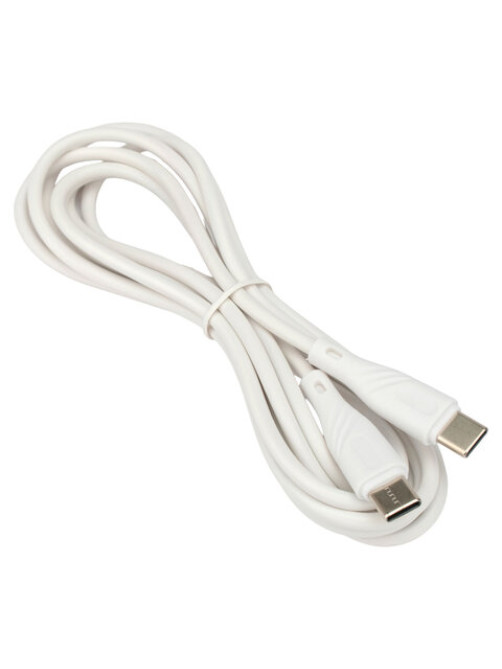 Кабель USB 2.0 Type-C-Type-C, 2 м, CABLEXPERT, 3 А, 60 Вт, PD/QC3.0, медь, белый, CCB-USB2-CMCMO1-2MW