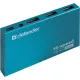 Хаб USB 2.0, 7 портов, порт для питания, синий, DEFENDER SEPTIMA SLIM, 83505