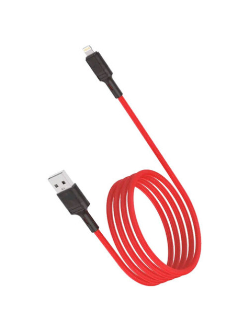 Кабель USB – Lightning 8 pin, 1 м, VIXION PRO VX-07i, для зарядки и передачи данных, красный, 01192, БП-00000910
