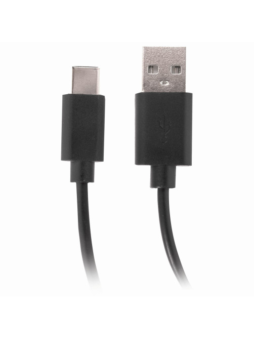 Кабель USB 2.0 – Type-C, 1 м, SONNEN, медь, для передачи данных и зарядки, черный, 513117