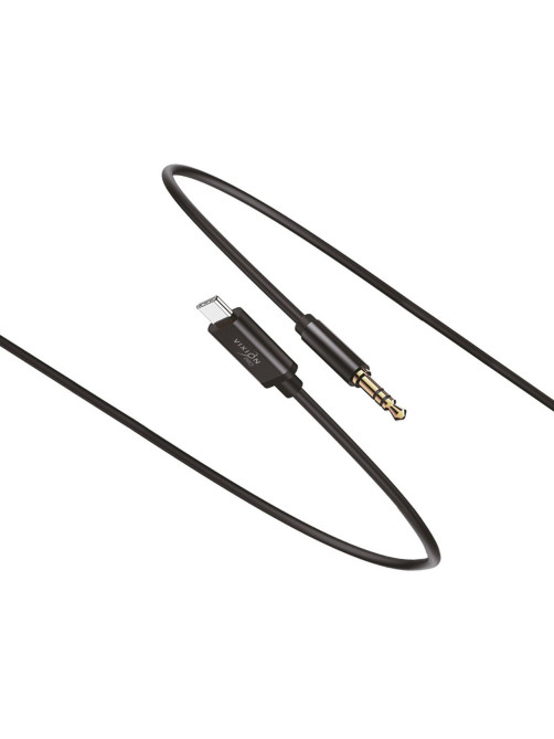 Переходник AUX, jack 3,5 (M) – Type-C, 1 м, VIXION PRO VX-10c, черный, 02786, БП-00000931