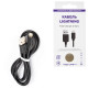 Кабель USB 2.0 – Lightning, 1 м, RED LINE, для подключения портативных устройств, черный, УТ000008646