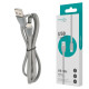 Кабель силиконовый USB – Type-C, 1 м, VIXION PRO VX-12c, для зарядки и передачи данных, серый, 03042, БП-00000963