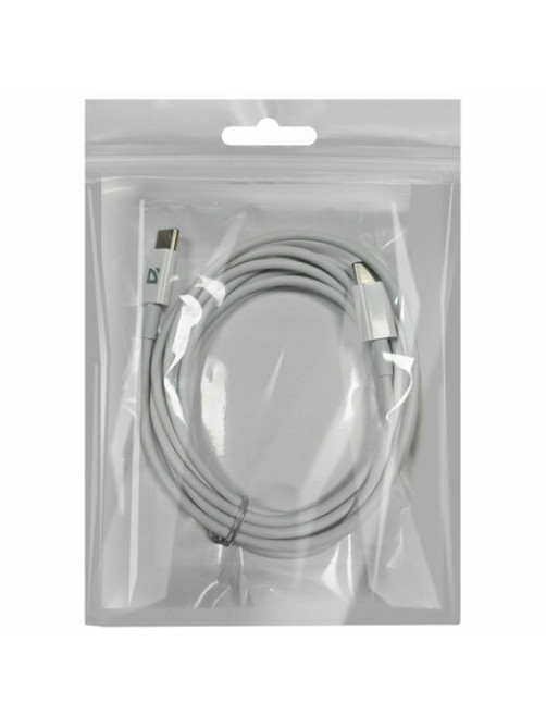 Кабель USB Type-C-Type-C, 30 Вт, белый, 2 м, DEFENDER F182, 87537
