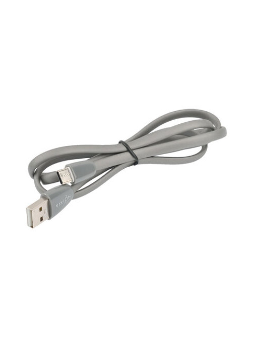 Кабель силиконовый USB – Type-C, 1 м, VIXION PRO VX-12c, для зарядки и передачи данных, серый, 03042, БП-00000963