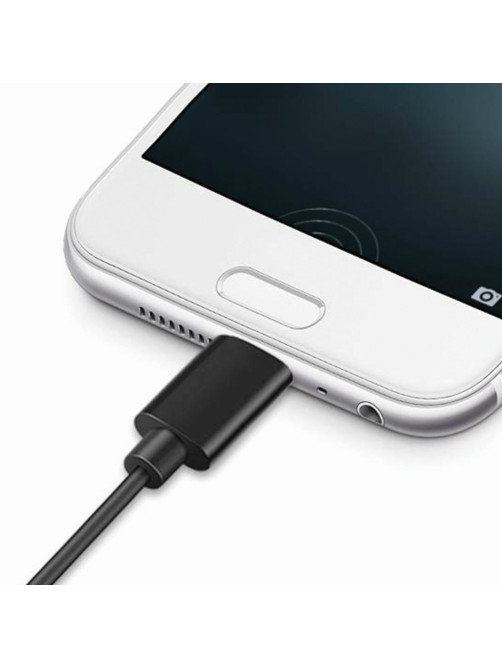 Кабель USB 2.0 – Type-C, 1 м, SONNEN, медь, для передачи данных и зарядки, черный, 513117