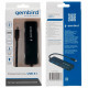 Хаб USB 3.1, 2xUSB, 2xType-C, с дополнительным питанием (Type-C), кабель Type-C 19 см, черный, GEMBIRD UHB-C425