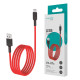 Кабель USB – Type-C, 1 м, VIXION PRO VX-07c, для зарядки и передачи данных, красный, 01239, БП-00000906
