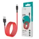 Кабель USB – Type-C, 1 м, VIXION PRO VX-07c, для зарядки и передачи данных, красный, 01239, БП-00000906
