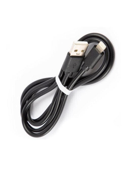 Кабель USB 2.0 – Lightning, 1 м, RED LINE, для подключения портативных устройств, черный, УТ000008646