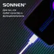 Кабель USB2.0 – micro USB, 1 м, SONNEN, медь, для передачи данных и зарядки, белый, 513557