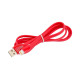 Кабель силиконовый USB – Lightning 8 pin, 1 м, VIXION PRO VX-12i, для зарядки и передачи данных, красный, 02977, БП-00000967