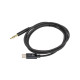 Переходник AUX, jack 3,5 (M) – Type-C, 1 м, VIXION PRO VX-10c, черный, 02786, БП-00000931