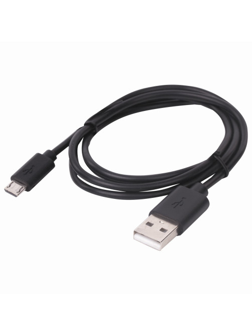 Кабель USB 2.0 – micro USB, 1 м, SONNEN, медь, для передачи данных и зарядки, черный, 513115