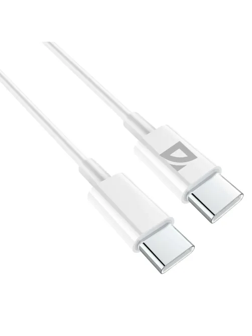 Кабель USB Type-C-Type-C, 60 Вт, белый, 2 м, DEFENDER F182, 87538