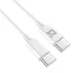 Кабель USB Type-C-Type-C, 60 Вт, белый, 2 м, DEFENDER F182, 87538